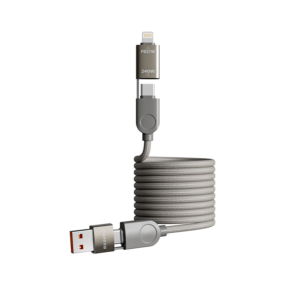 Magnetic 4-in-1 Fast Charging Cable – Universal USB Cable with Magnetic Connectors