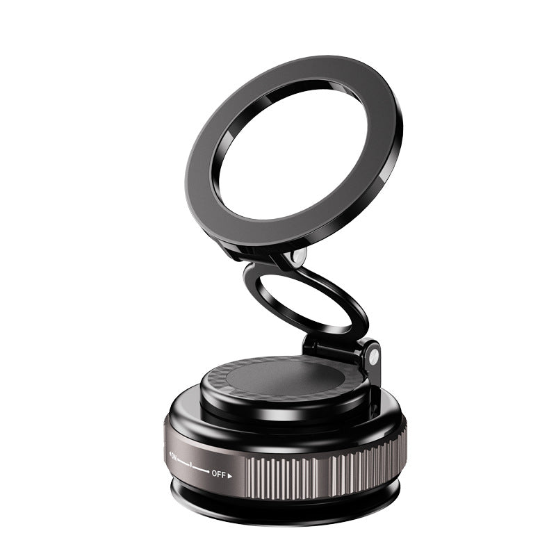 360° Foldable Magnetic Phone Mount – Vacuum Suction Holder for Car, Home & Office