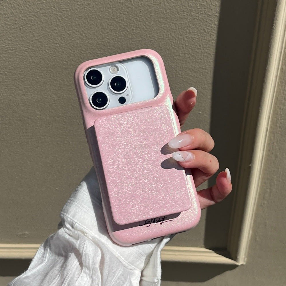 Leather Mirror Holder Phone Case for iPhone - NolDox Store